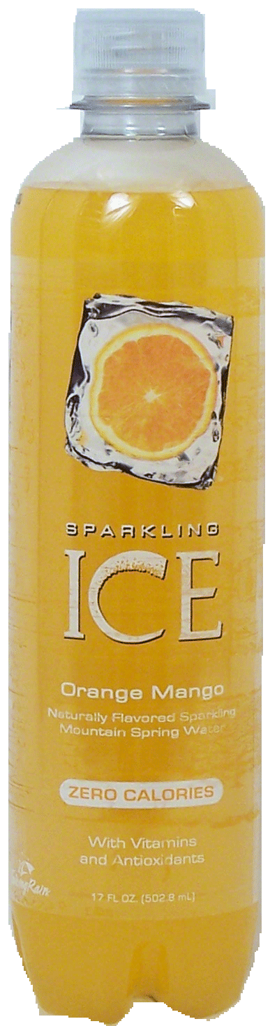 Sparkling Ice  orange mango naturally flavored sparkling mountain spring water, zero calories, 3% juice Full-Size Picture